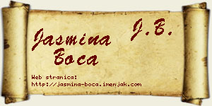 Jasmina Boca vizit kartica